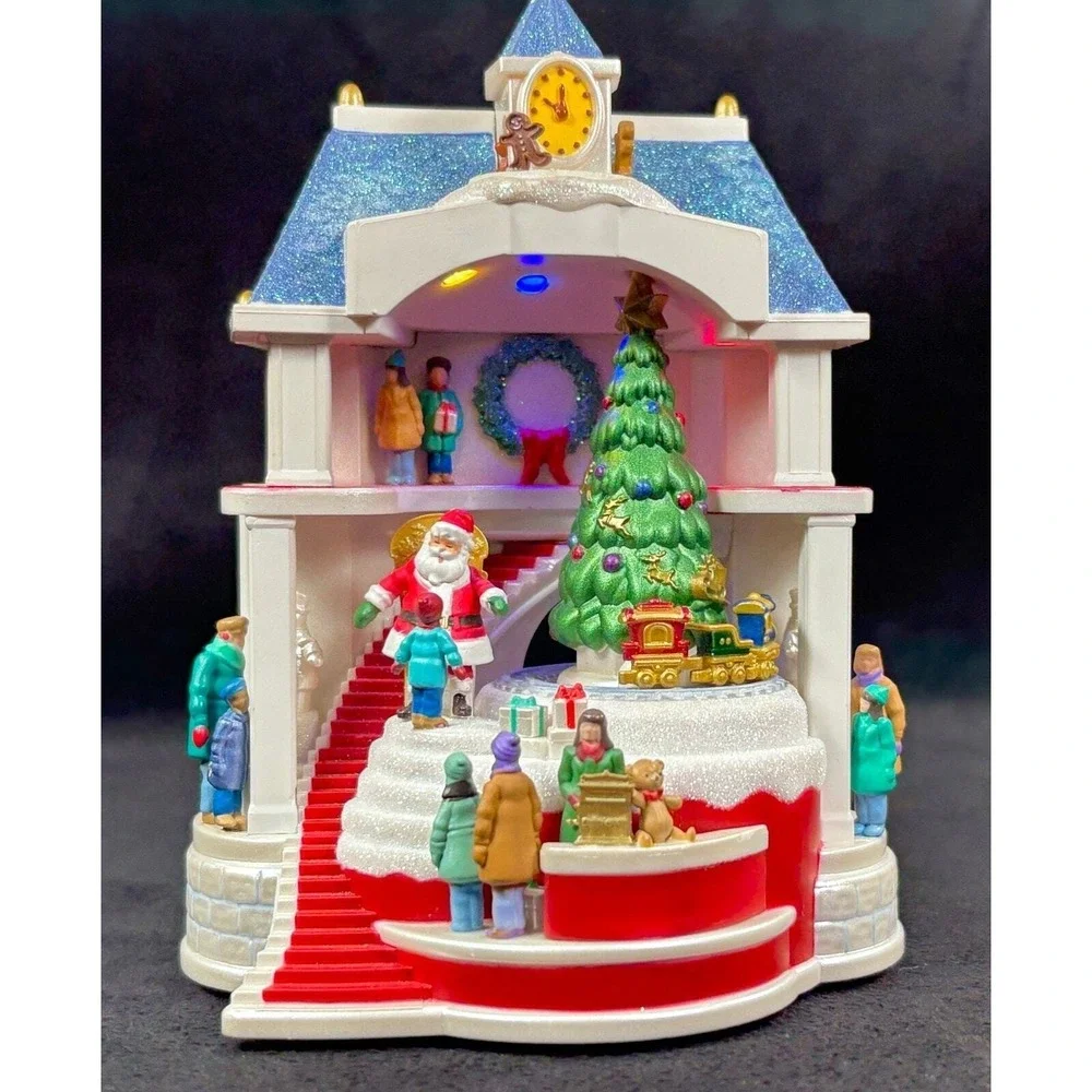 Hallmark 2011 Keepsake Magic Ornament SANTA COMES TO TOWN Light Sound Motion Box